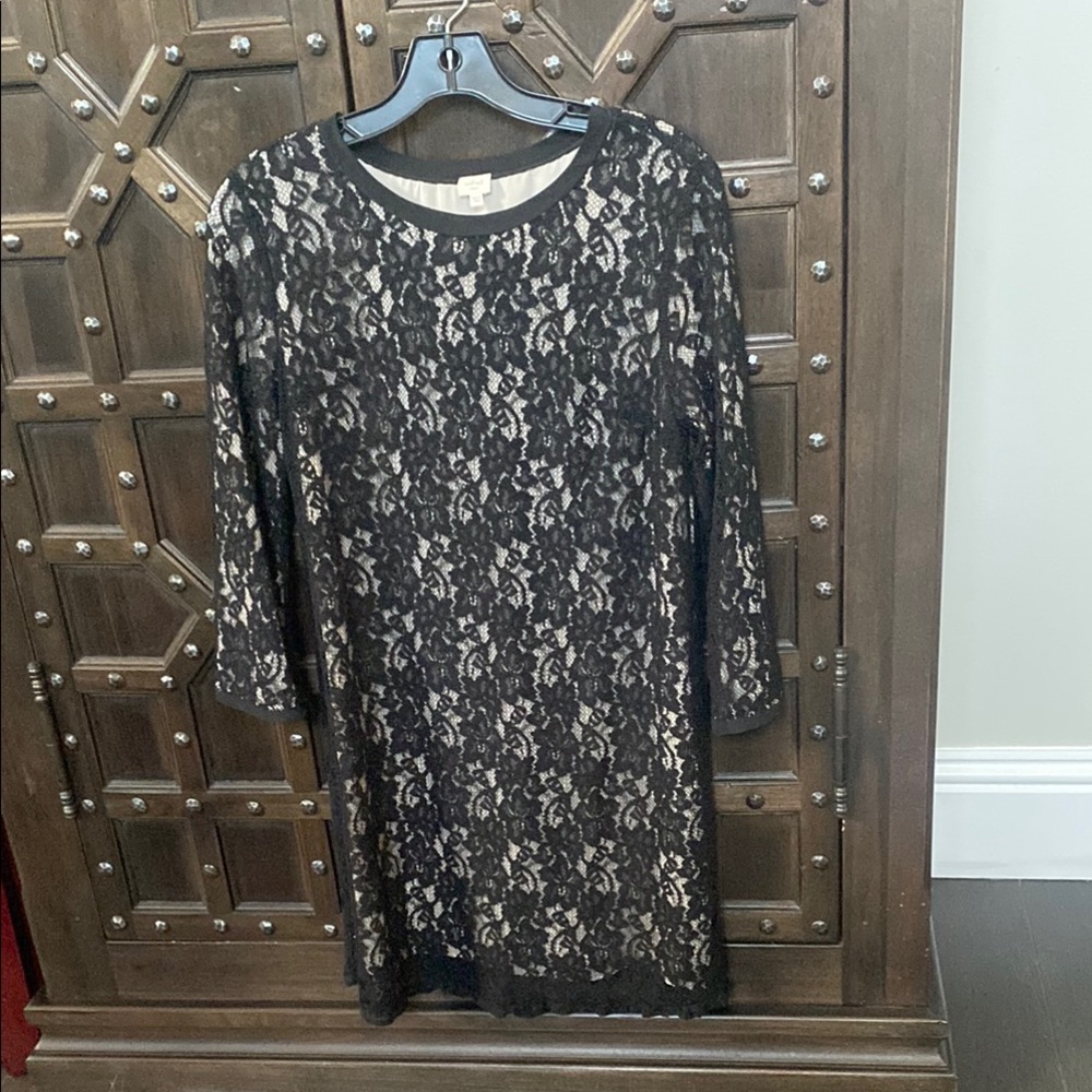 Wilfred Black Sheath Long Sleeve Dress